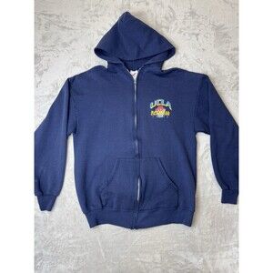 Vintage 1995 UCLA Bruins Basketball Hoodie Jerzees USA Made NCAA National Champs